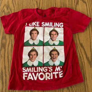 Ripple Junction Red Kids T-Shirt with Elf Graphic